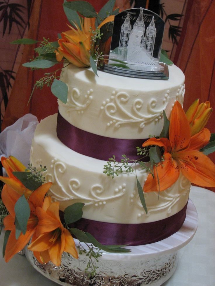 Purple And Orange Wedding Cakes
 17 Best ideas about Orange Wedding Cakes on Pinterest