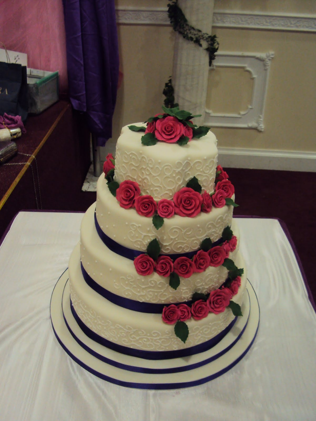 Purple And Red Wedding Cakes
 MIMI TO YOU SWEET AND STYLISH CAKES Purple & Pink