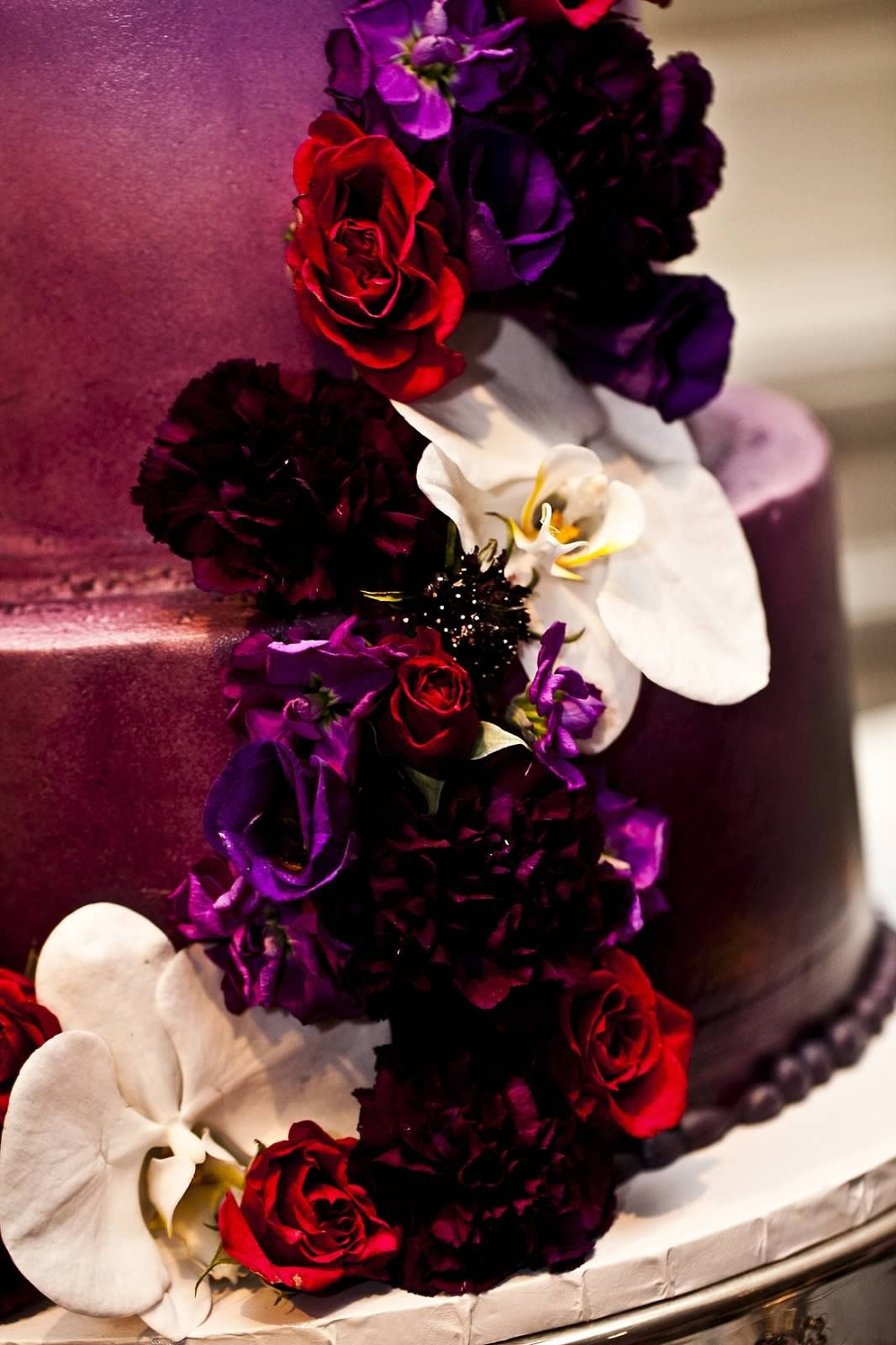 Purple And Red Wedding Cakes
 Purple And Red Wedding Flowers Dark Purple And Red Wedding