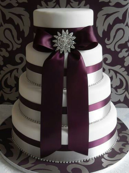 Purple And Silver Wedding Cakes
 Purple Wedding Cake Ideas Wedding and Bridal Inspiration