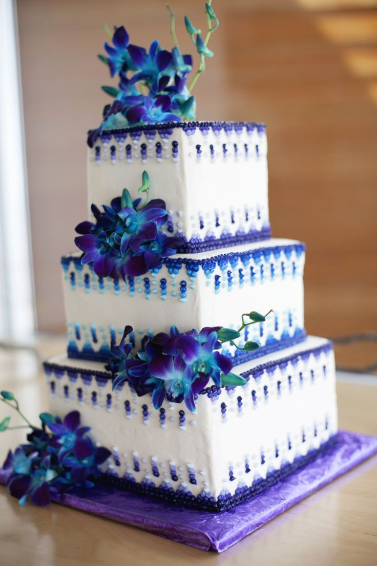 Purple And Teal Wedding Cakes
 Teal and purple wedding cakes idea in 2017