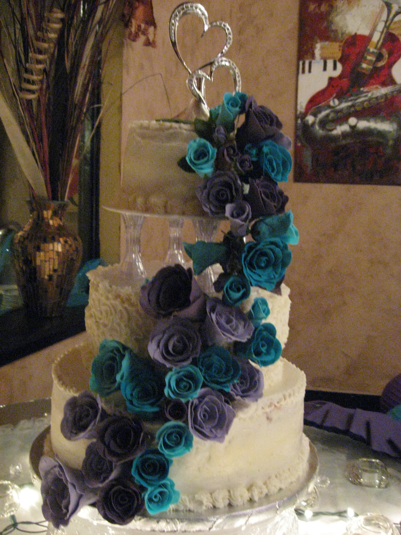 Purple And Teal Wedding Cakes
 Wedding Cakes