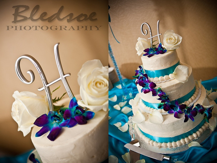 Purple And Turquoise Wedding Cakes
 25 best ideas about Turquoise wedding cakes on Pinterest