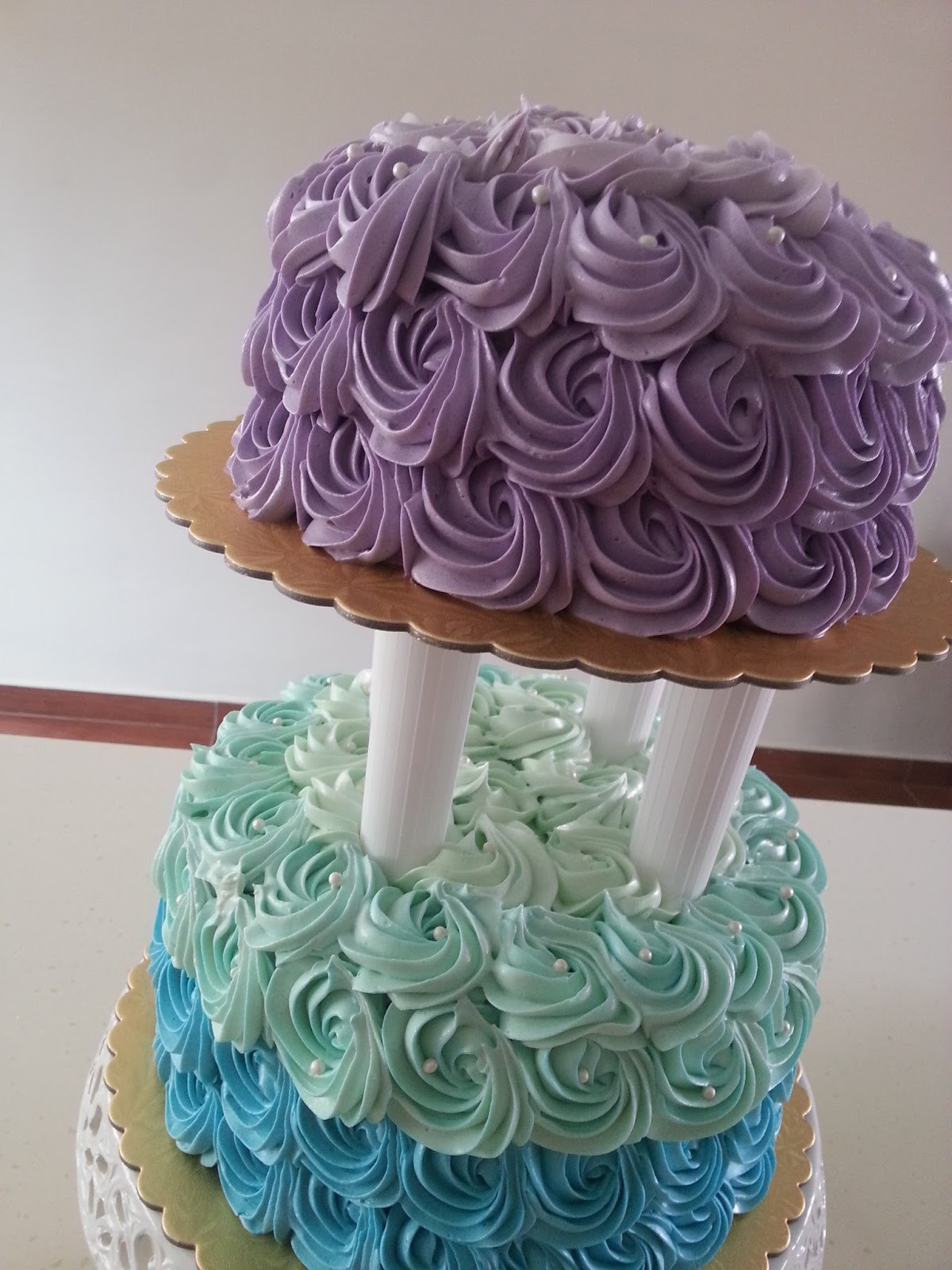 Purple And Turquoise Wedding Cakes
 Zeti Hot Oven 365 Hot Oven Turquoise & Purple Wedding Cake