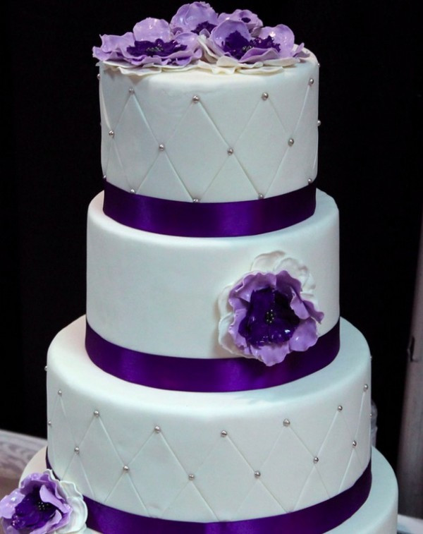 Purple And White Wedding Cakes
 41 Sweet Wedding Cake ideas