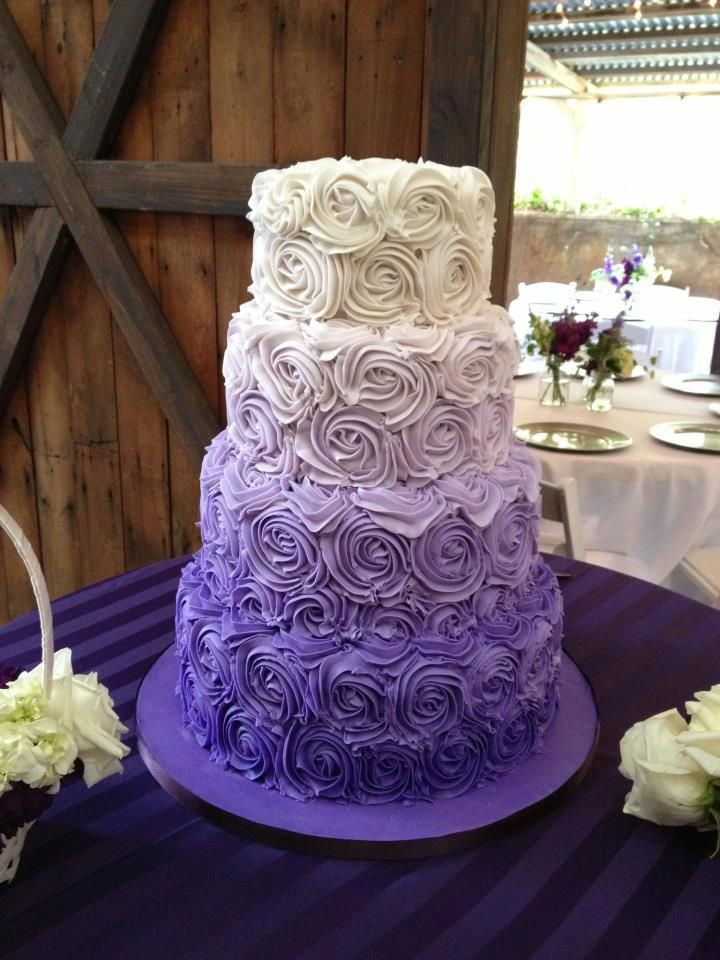 Purple Wedding Cakes Ideas
 26 Oh So Pretty Ombre Wedding Cake Ideas