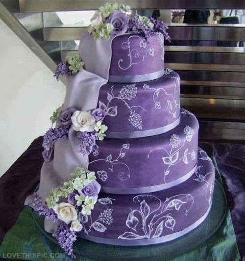 Purple Wedding Cakes Pictures
 Purple Wedding Cake s and for