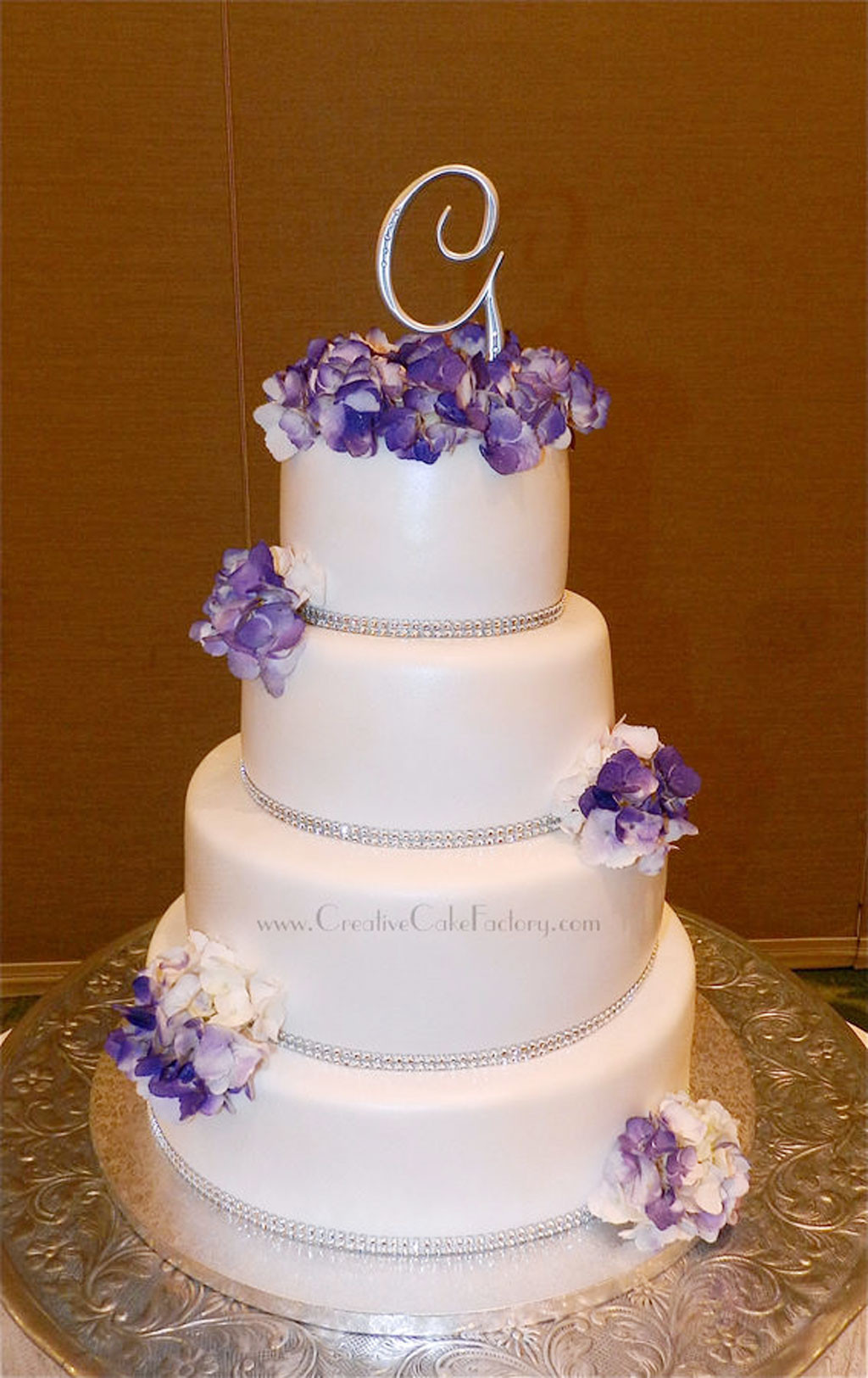 Purple Wedding Cakes With Prices
 Purple Hydrangea Wedding Cake Wedding Cake Cake Ideas by