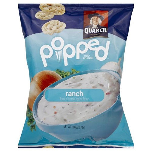 Quaker Popped Rice Snacks Healthy
 Quaker Popped Rice Snacks Ranch Flavored 6 06 oz bag