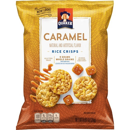 Quaker Popped Rice Snacks Healthy
 Quaker Popped Rice Crisps Caramel Corn 60 ct Tar