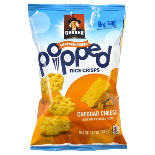 Quaker Popped Rice Snacks Healthy
 Quaker Popped Rice Crisps Cheddar Cheese 60 ct Tar