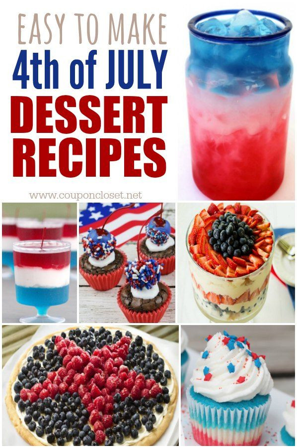 Quick And Easy Fourth Of July Desserts
 17 Best images about July 4th on Pinterest