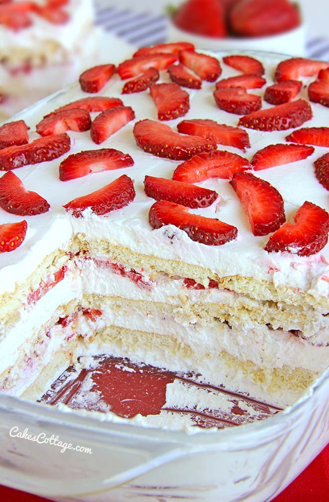 Quick And Easy Summer Desserts
 No Bake Strawberry Icebox Cake Cakescottage