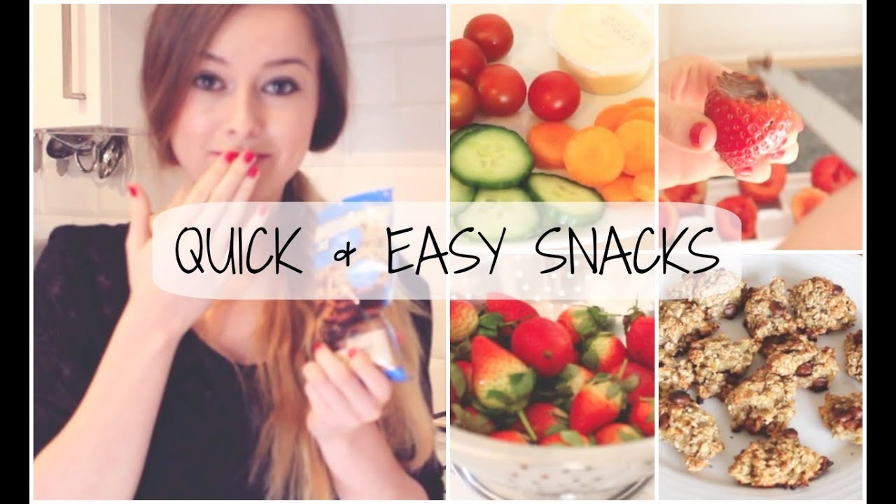 Quick Easy Healthy Snacks
 HEALTHY SNACKS & IDEAS QUICK & EASY