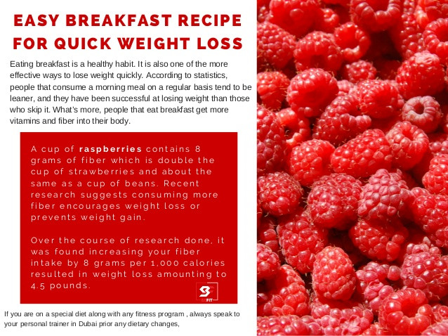 Quick Healthy Breakfast For Weight Loss
 Easy breakfast recipe for quick weight loss