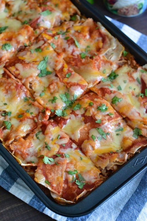 Quick Healthy Casseroles
 Quick Weeknight Enchilada Casserole