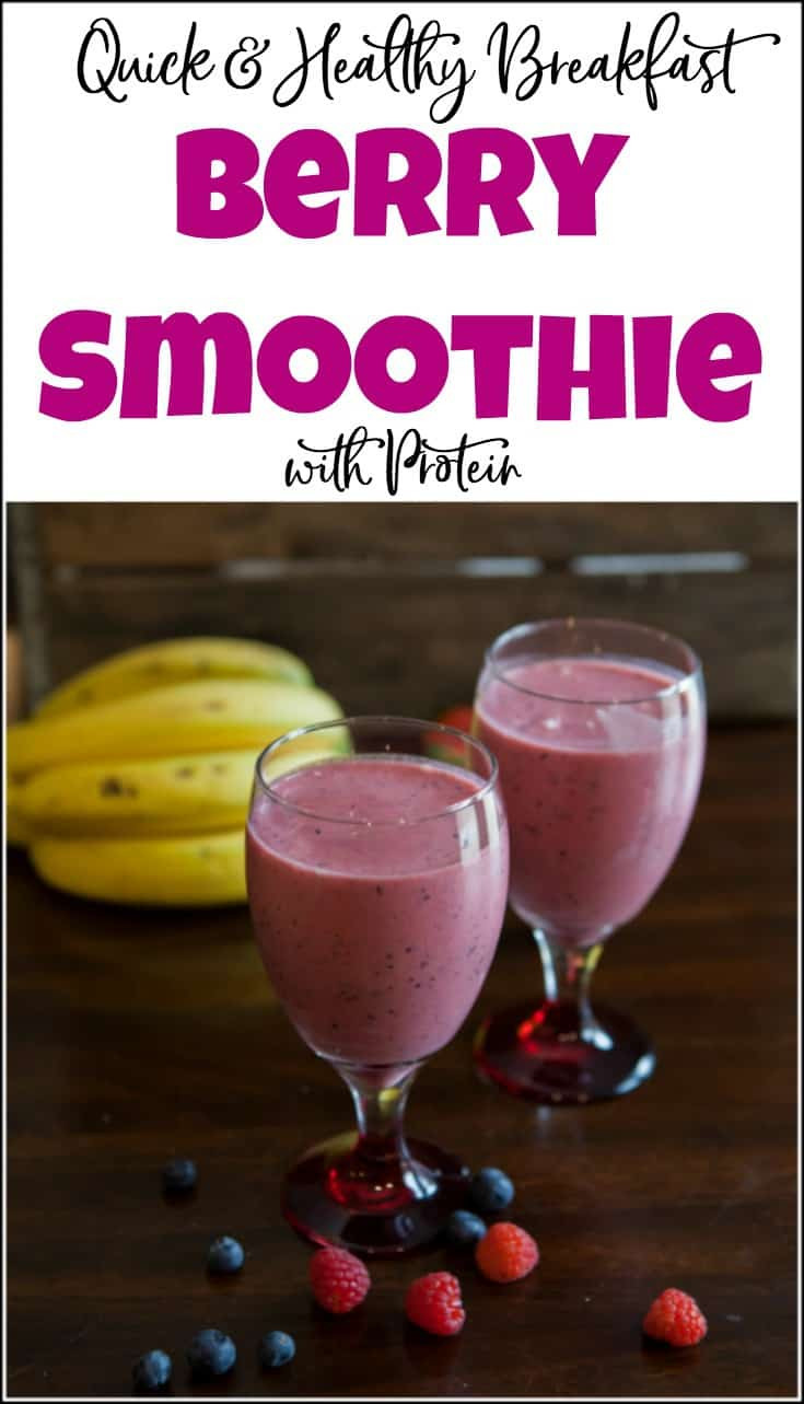Quick Healthy Smoothies
 Quick & Healthy Breakfast Berry Smoothie with Protein