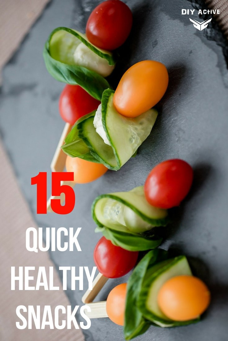 Quick Healthy Snacks On The Go
 You Hungry 15 Quick Healthy Snacks DIY Active