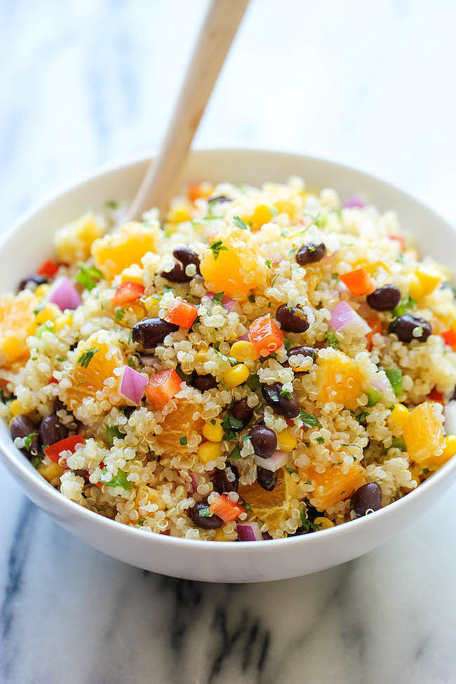 Quinoa Recipes Healthy
 Black Bean Quinoa Salad With Orange Vinaigrette