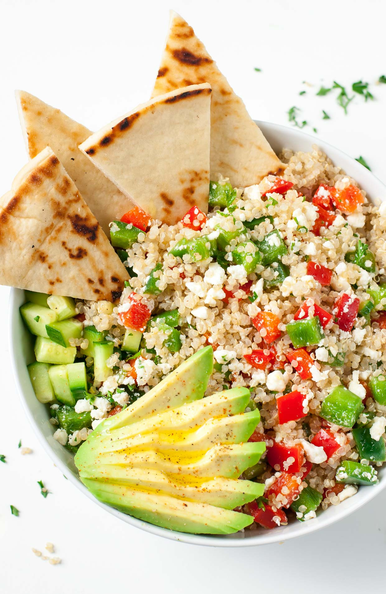 Quinoa Recipes Healthy
 Greek Quinoa Bowls Healthy Ve arian Grain Bowls Peas