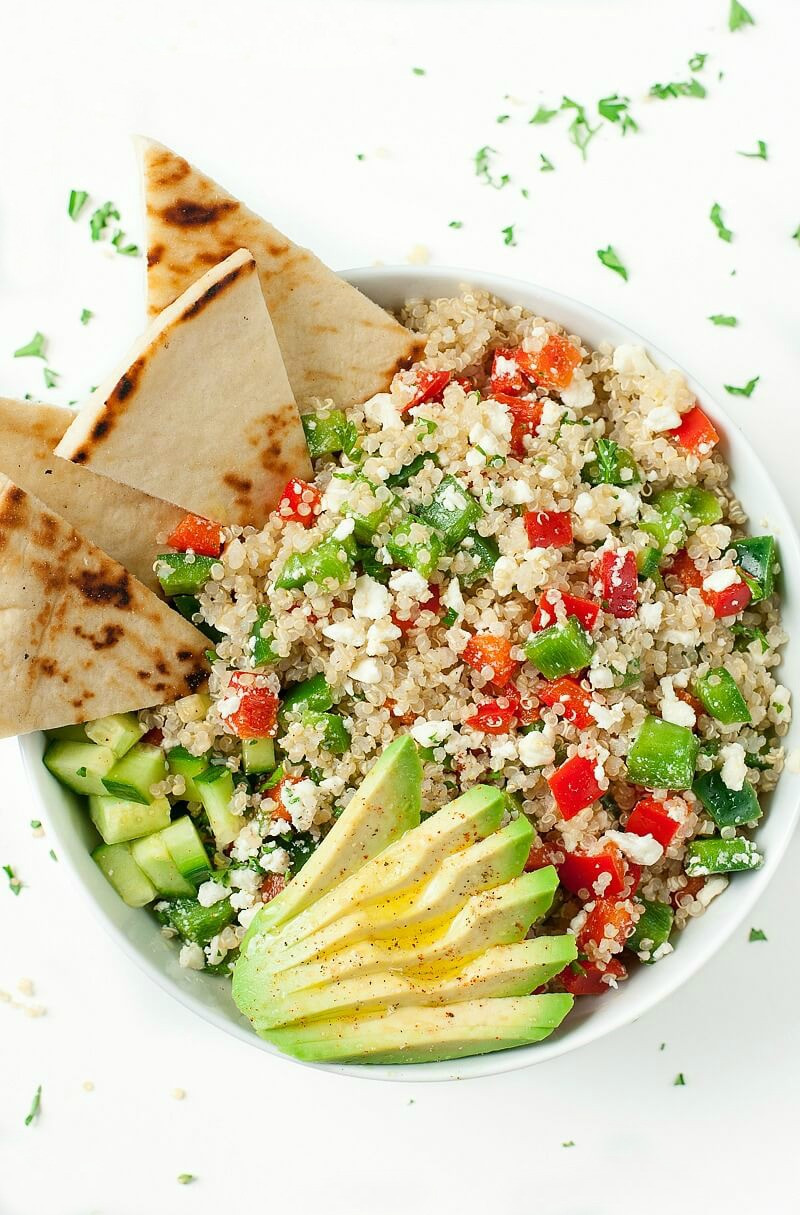 Quinoa Salad Recipes Healthy
 Greek Quinoa Bowls Healthy Ve arian Grain Bowls Peas