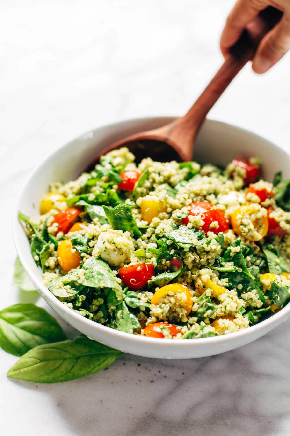 Quinoa Salad Recipes Healthy
 Green Goddess Quinoa Summer Salad Recipe Pinch of Yum