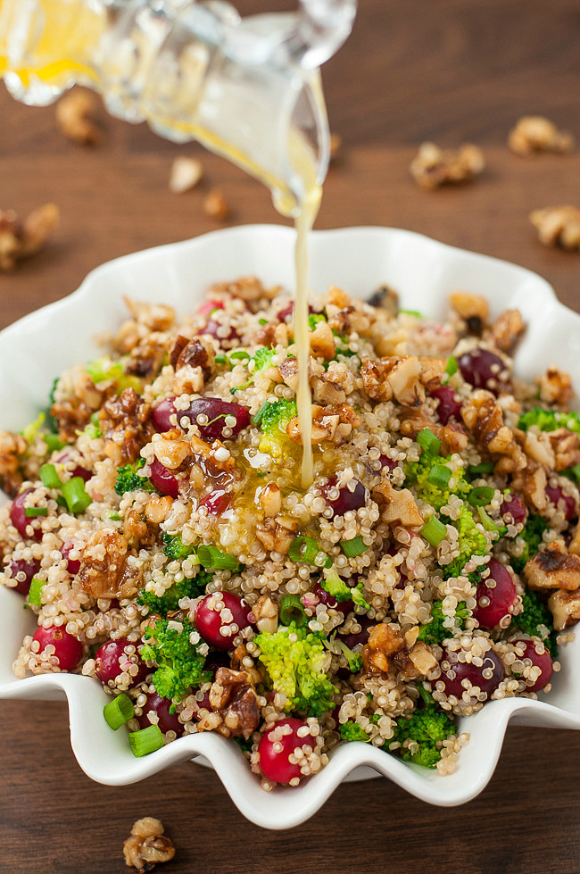 Quinoa Salad Recipes Healthy
 Cranberry Quinoa Salad with Can d Walnuts