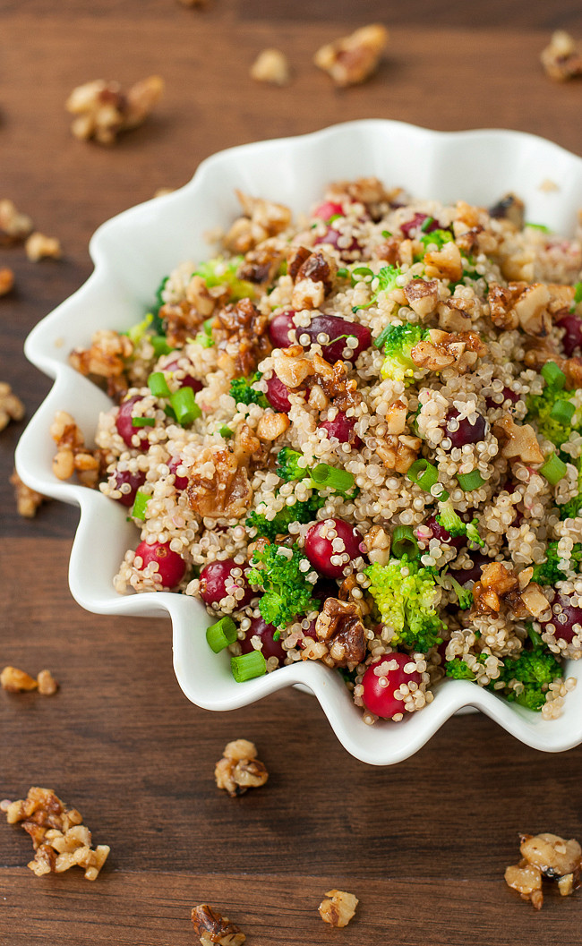 Quinoa Salads Healthy
 Cranberry Quinoa Salad with Can d Walnuts