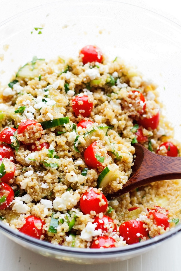 Quinoa Summer Salad
 Summer Tomato and Cucumber Quinoa Salad Recipe