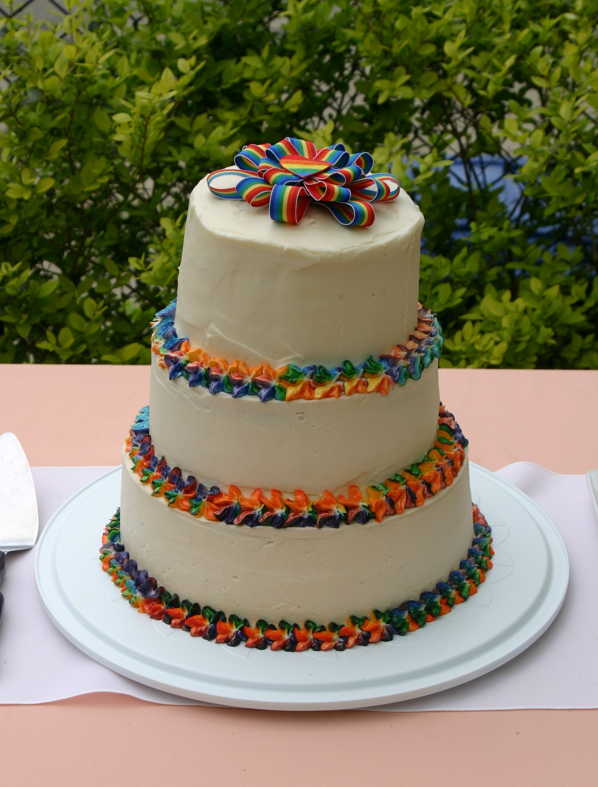 Rainbow Wedding Cakes
 My First Wedding Cake