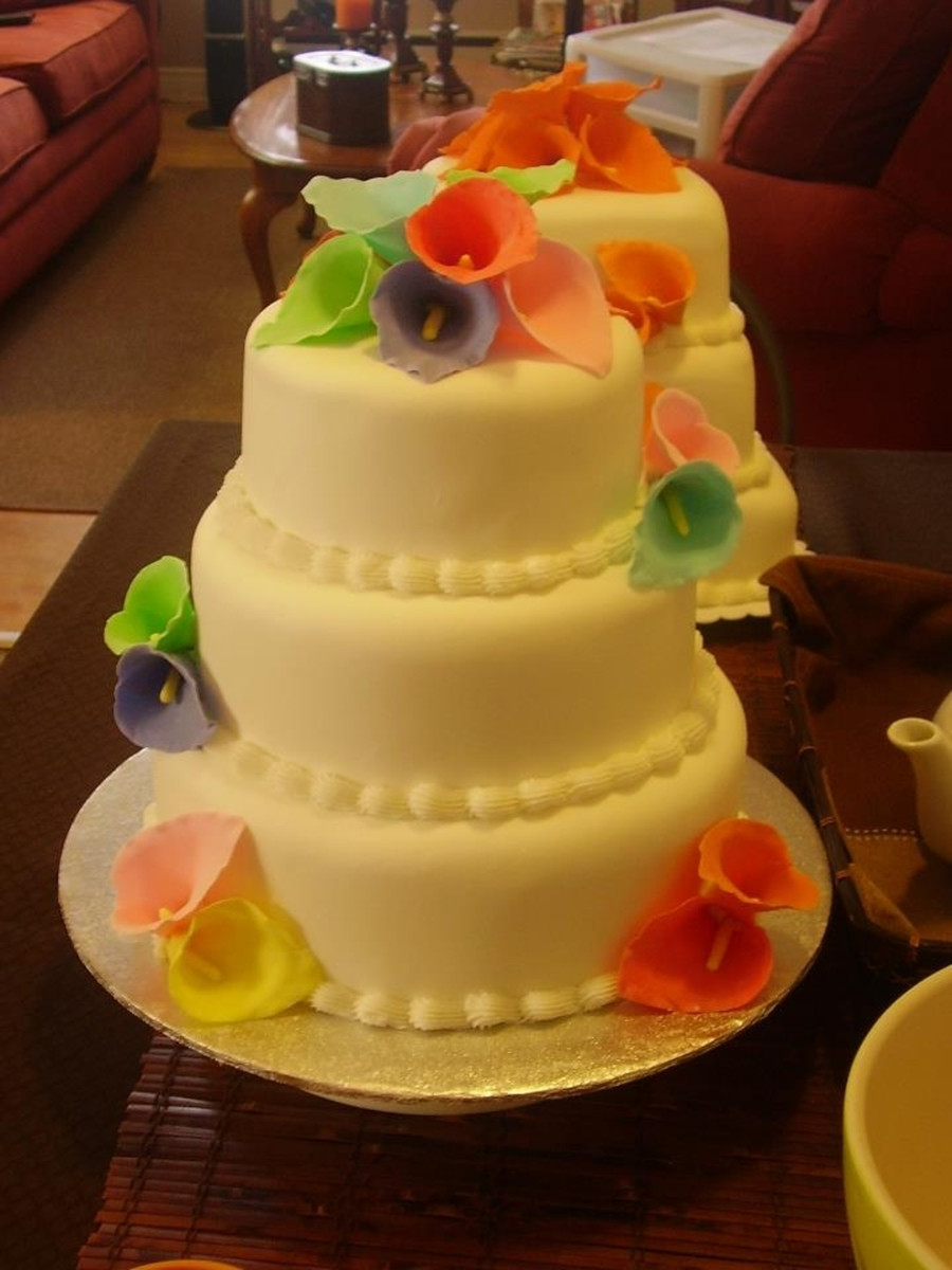 Rainbow Wedding Cakes
 Rainbow Wedding Cake CakeCentral