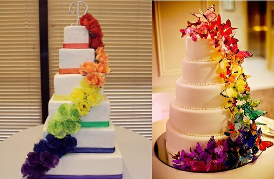 Rainbow Wedding Cakes
 Rainbow Wedding Rainbow Wedding Weddbook