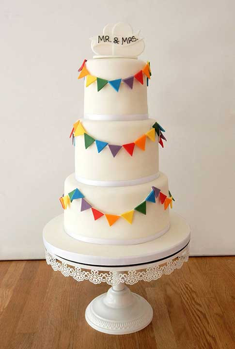 Rainbow Wedding Cakes
 Wedding Cakes The Cakery Leamington Spa