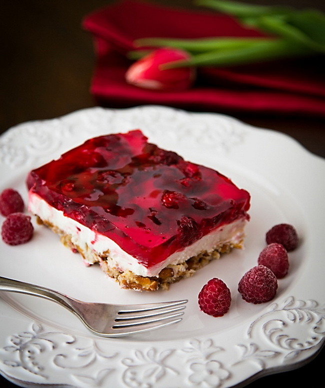 Raspberry Desserts Healthy
 Raspberry Pretzel Jello – Make Best Healthy Fruit Dessert