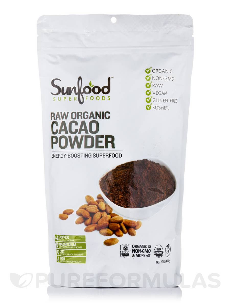 Raw Organic Cocoa Powder
 RAW Organic Cacao Powder 1 lb 454 Grams