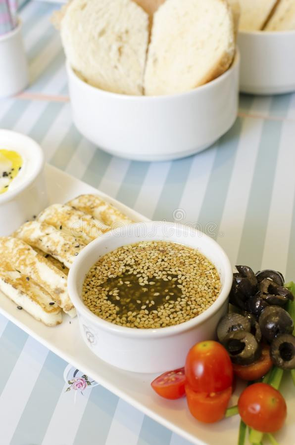 Really Healthy Breakfast
 Lebanese Breakfast Stock Image