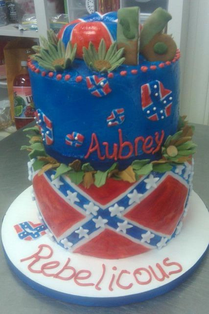 Rebel Flag Wedding Cakes
 10 Best ideas about Rebel Flag Cake on Pinterest