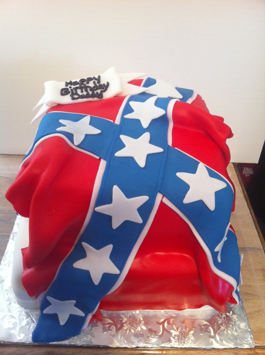 Rebel Flag Wedding Cakes
 Confederate Flag Cake CakeCentral