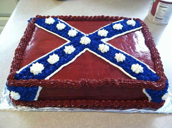 Rebel Flag Wedding Cakes
 Rebel flag cake Confederate Flags Pinterest