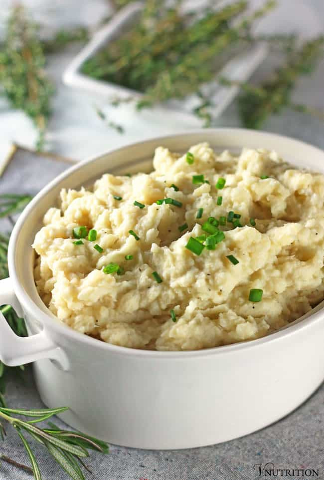 Recipe For Cauliflower Mashed Potatoes Healthy
 Vegan Cauliflower Mashed Potatoes