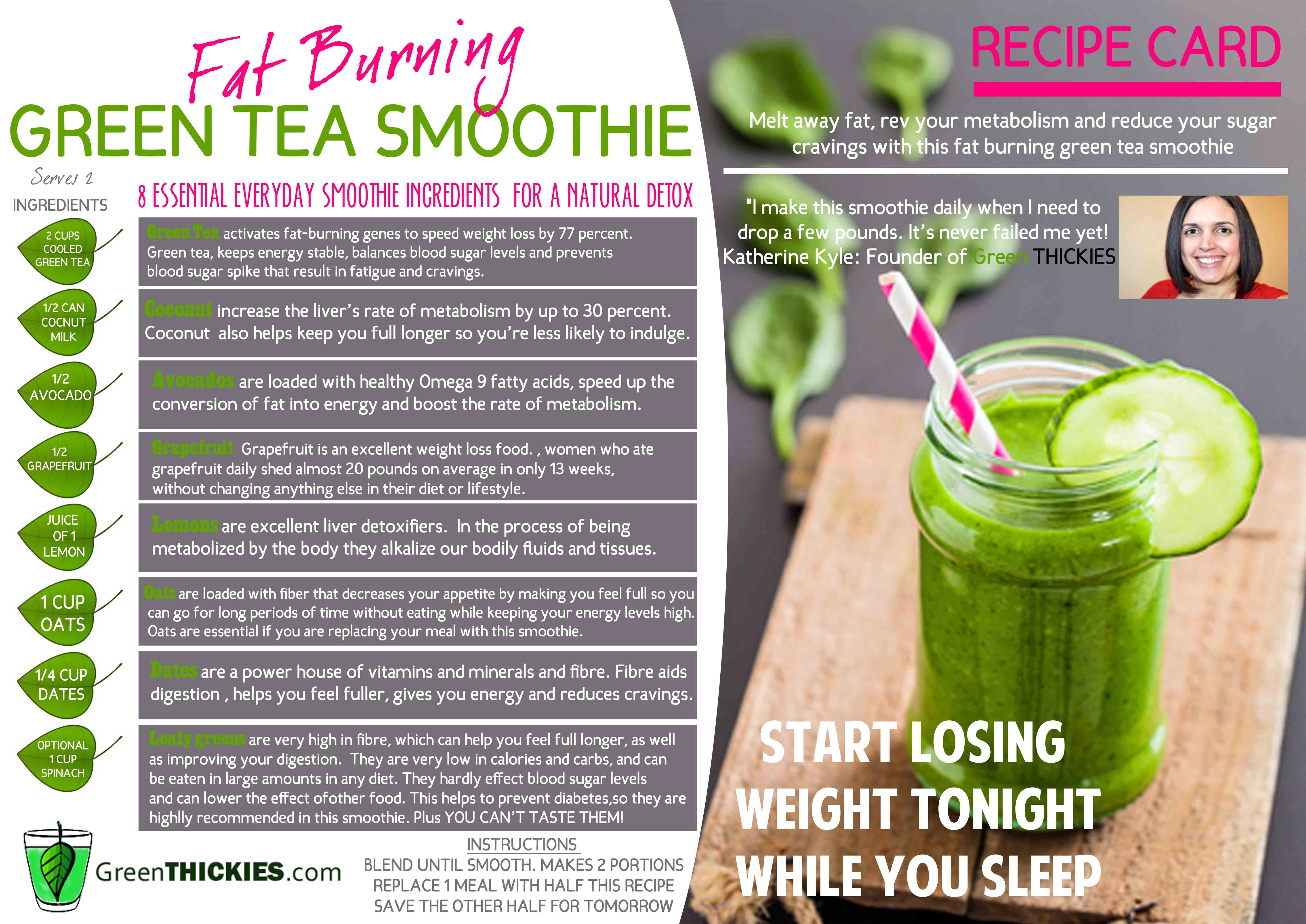 Recipe For Healthy Smoothies For Weight Loss
 Recipe Card Download Green Thickies Filling Green