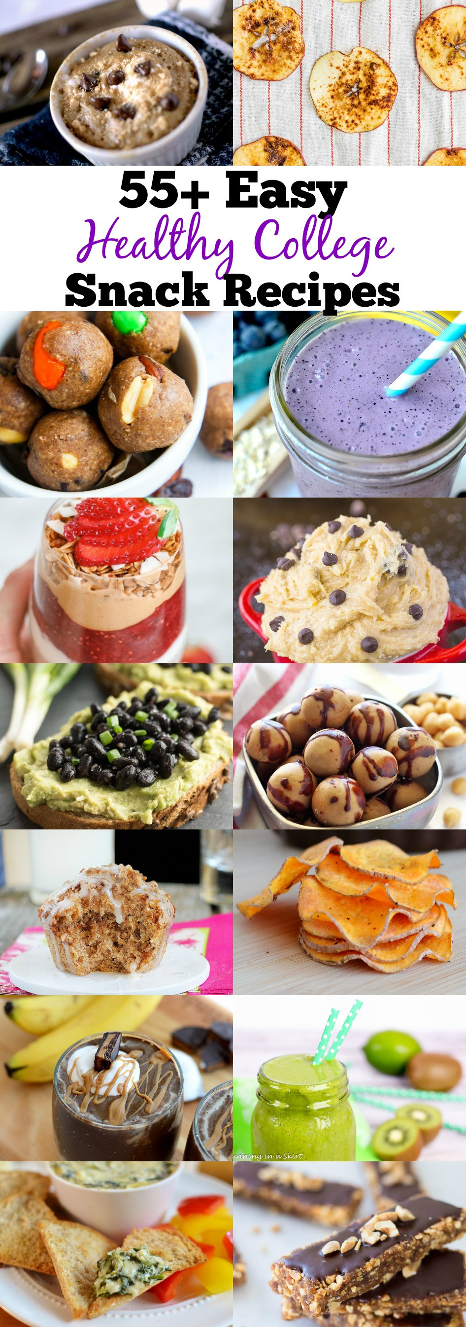 Recipes For Healthy Snacks
 55 Healthy College Snack Recipes That Can Be Made In a