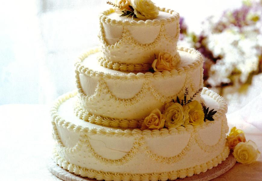 Recipes For Wedding Cakes
 Classic White Wedding Cake