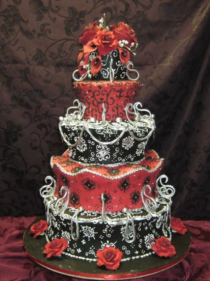 Red And Black Wedding Cakes
 Wedding Cakes September 2011