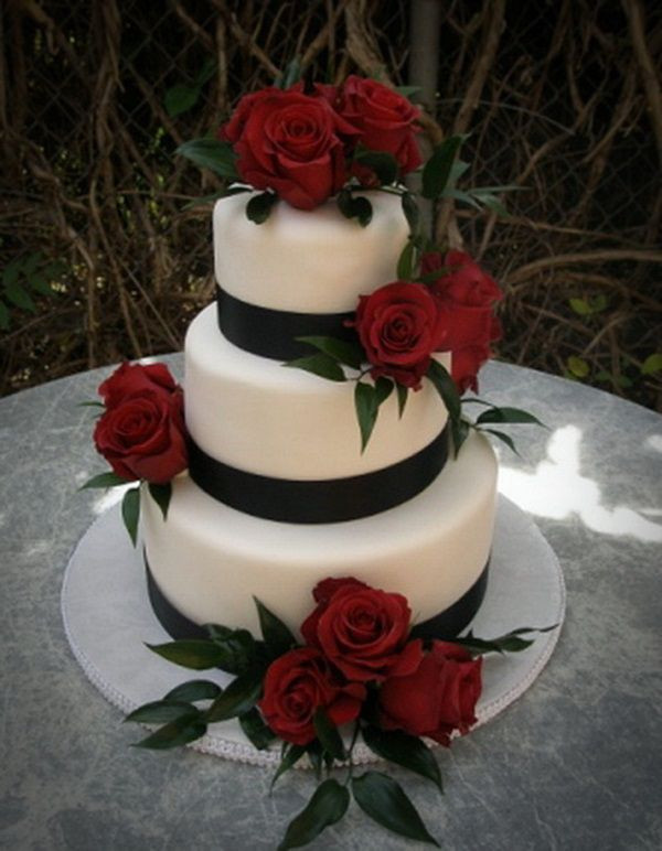 Red And Black Wedding Cakes
 23 Black And White Wedding Cakes Decoration