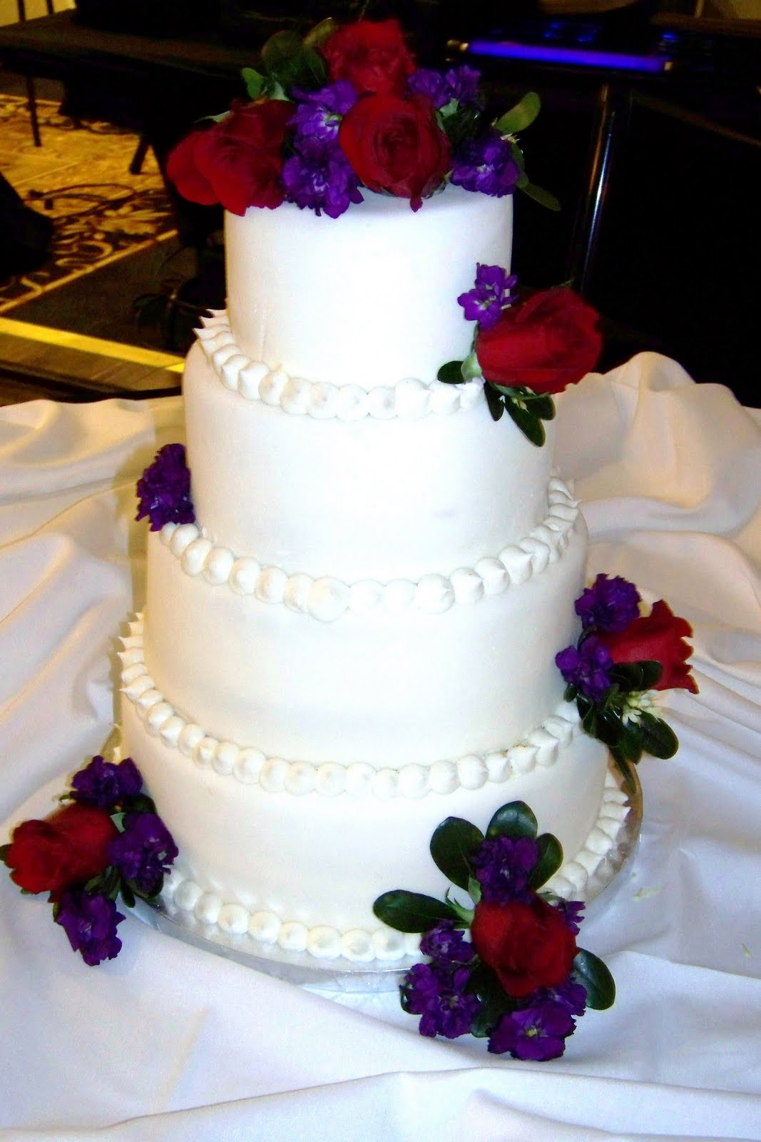 Red And Purple Wedding Cakes
 Sweet Cakes and Bakes WEDDING CAKE