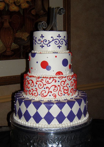 Red And Purple Wedding Cakes
 Purple and Red Wedding Cake