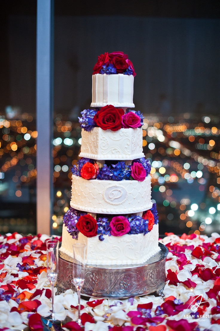 Red And Purple Wedding Cakes
 1000 images about Purple and Red Wedding on Pinterest