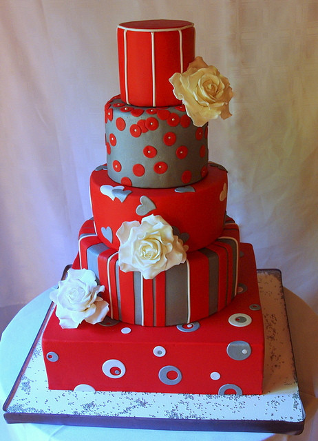 Red And Silver Wedding Cakes
 Wedding Cakes Red and Silver Wedding Cakes