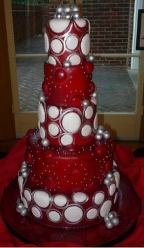 Red And Silver Wedding Cakes
 55 Beautiful Red And Silver Wedding Cake Everybody Will